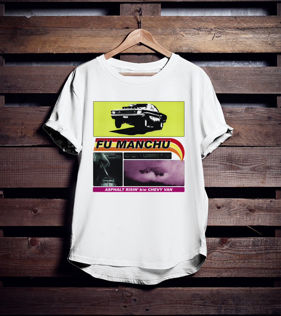 Fu Manchu Asphalt Risin' B/W Chevy Van T-Shirt