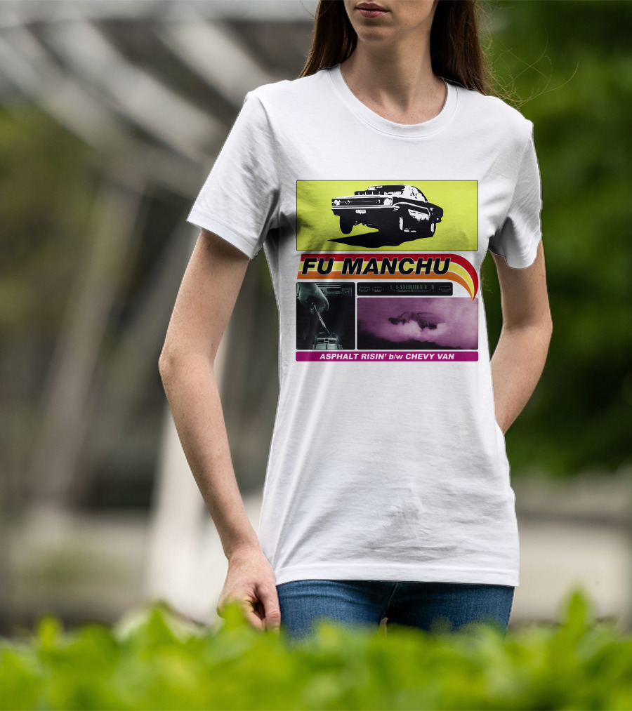 Fu Manchu Asphalt Risin' B/W Chevy Van T-Shirt