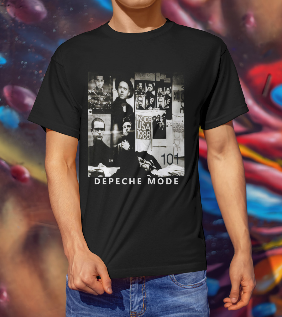 Depeche Mode USA 1988 101 Vintage Collage T-Shirt