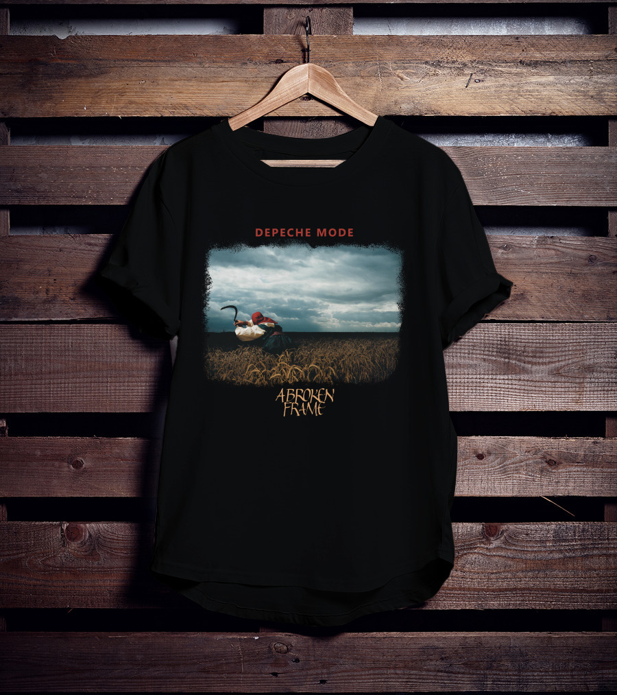 Depeche Mode A Broken Frame Wheat Field Scythe Album Cover T-Shirt