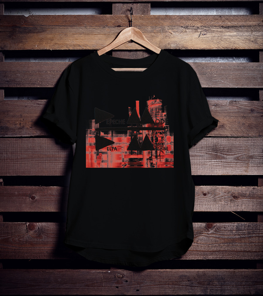 Depeche Mode Delta Machine Industrial Red Triangles T-Shirt