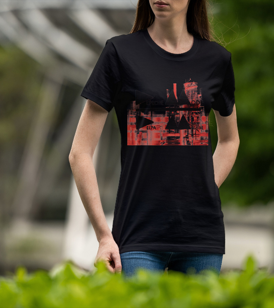 Depeche Mode Delta Machine Industrial Red Triangles T-Shirt