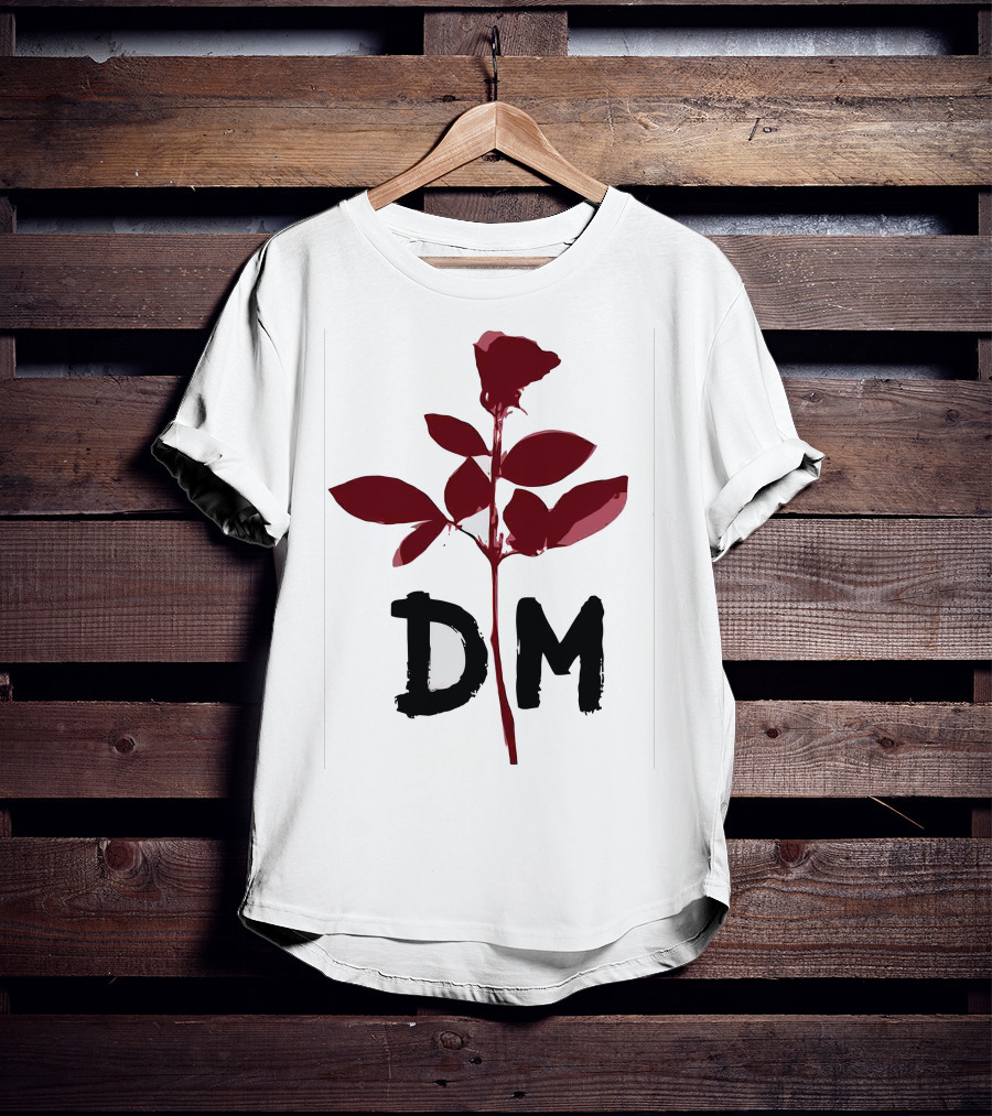 Depeche Mode DM Enjoy The Silence Red Rose T-Shirt