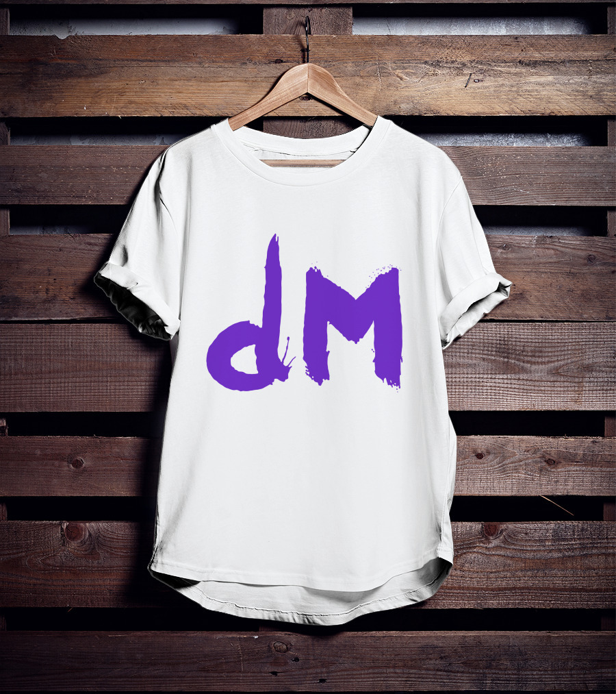 Depeche Mode Dm 5 Purple Brushstroke T-Shirt
