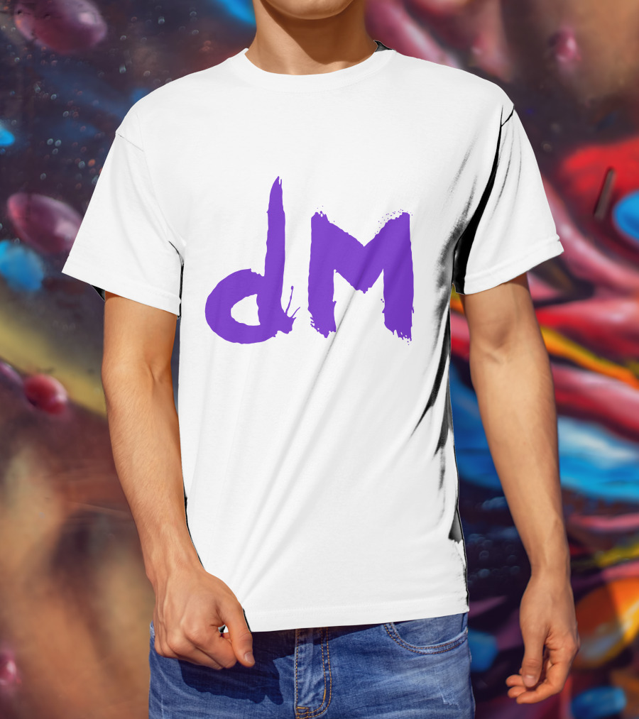 Depeche Mode Dm 5 Purple Brushstroke T-Shirt