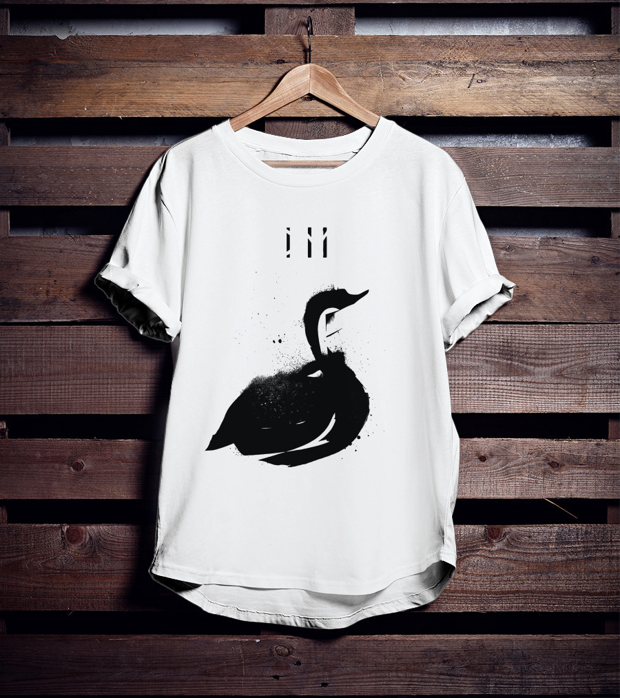 Depeche Mode 7 Abstract Black Swan Stencil Theme Vintage Style T-Shirt