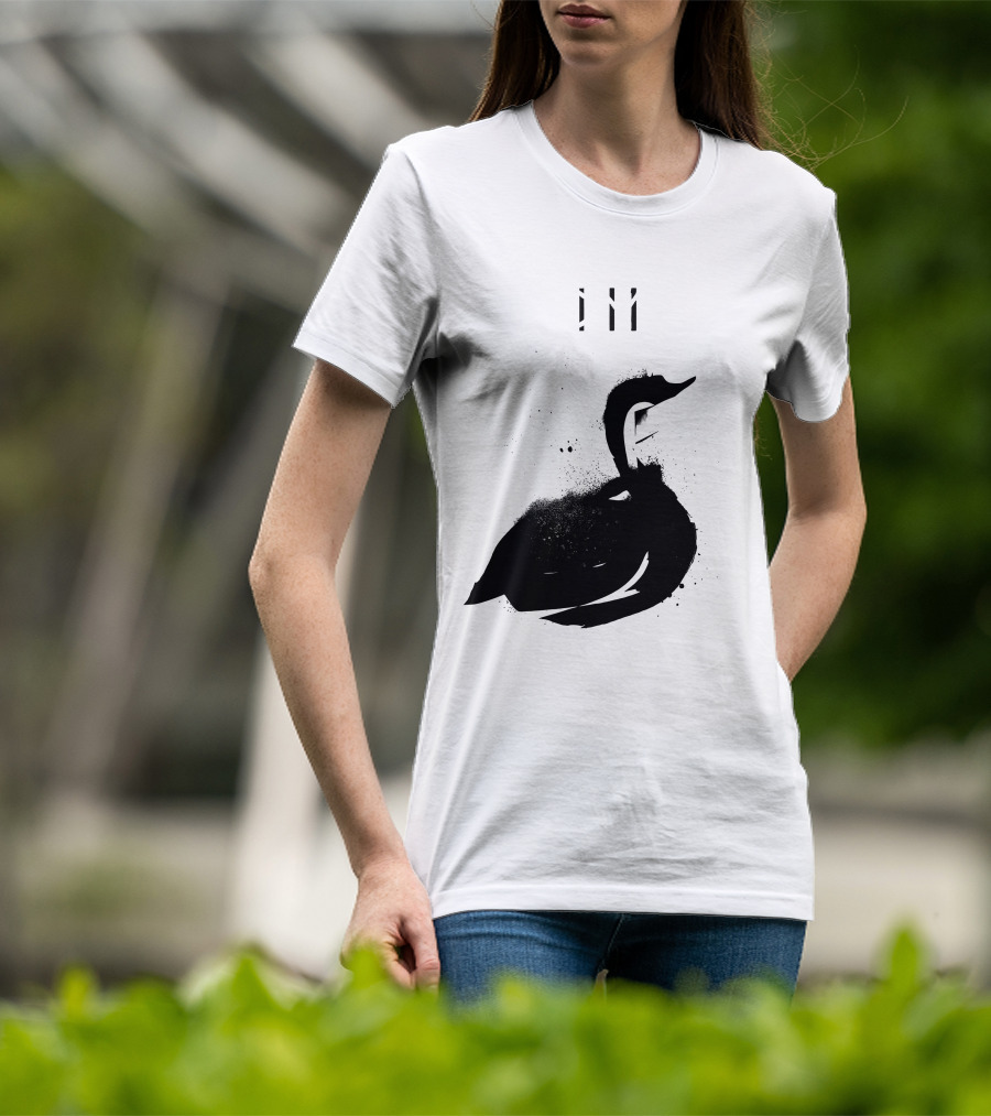 Depeche Mode 7 Abstract Black Swan Stencil Theme Vintage Style T-Shirt