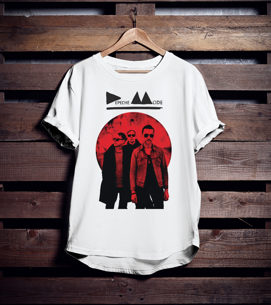 Depeche Mode Band Red Circle T-Shirt