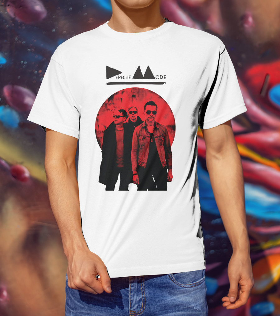 Depeche Mode Band Red Circle T-Shirt