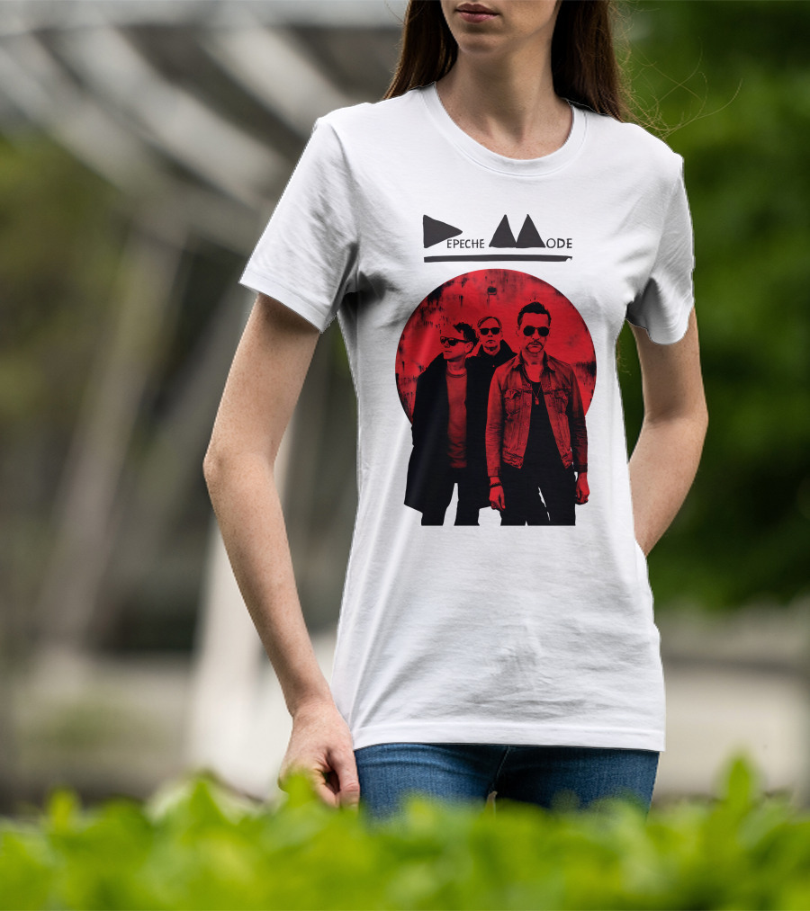 Depeche Mode Band Red Circle T-Shirt