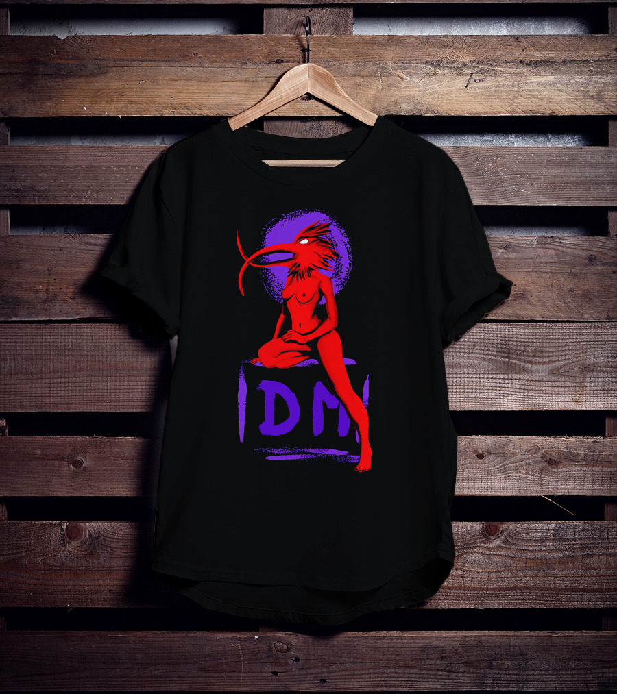 Dpm Idm Bird-Headed Woman Sitting Art T-Shirt