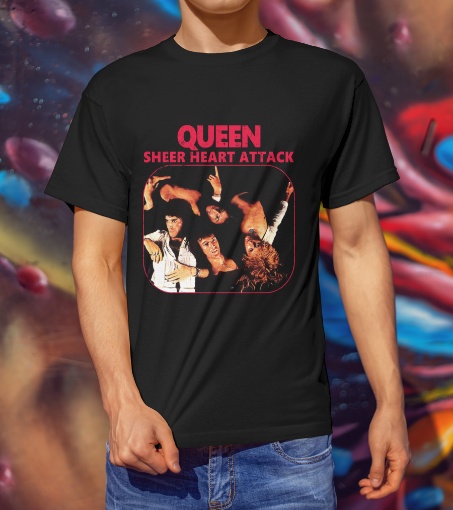 Queen Sheer Heart Attack Album Cover T-Shirt