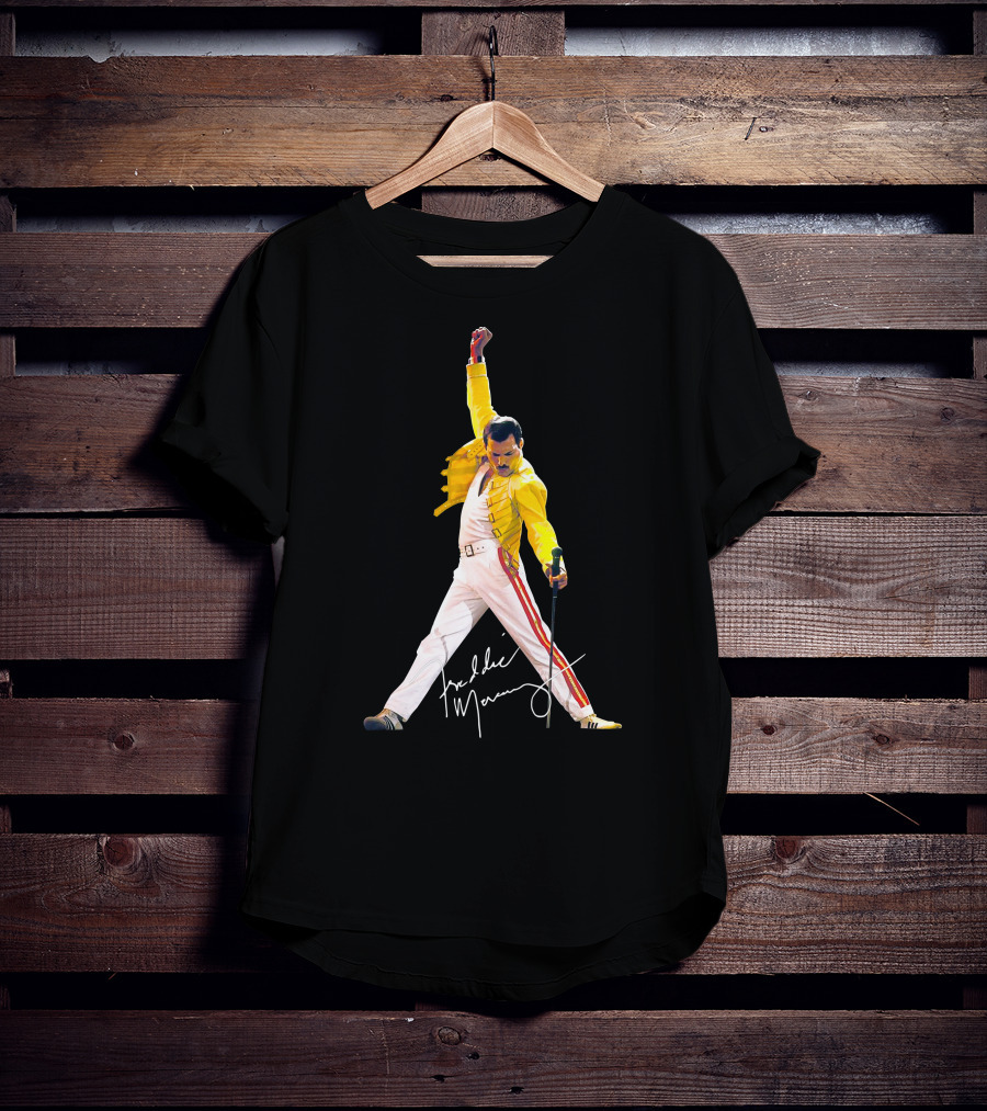 Freddie Mercury Iconic Pose Signature T-Shirt