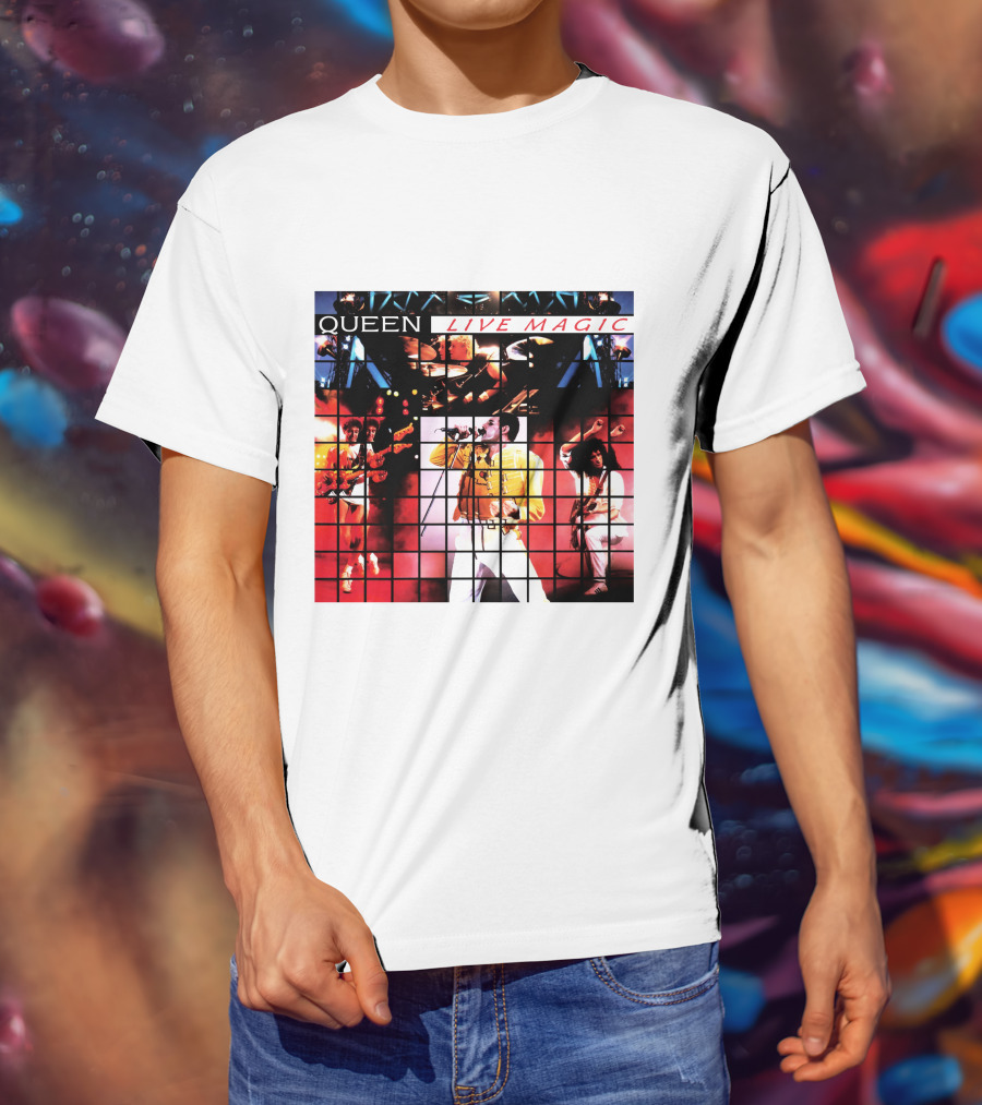 Queen Live Magic Concert Album Artwork Performance 1986 T-Shirt