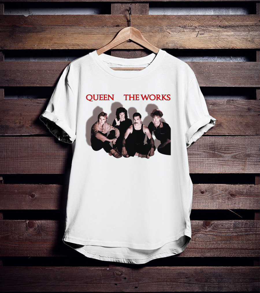 Queen The Works Album Cover Classic Band Members T-Shirt
