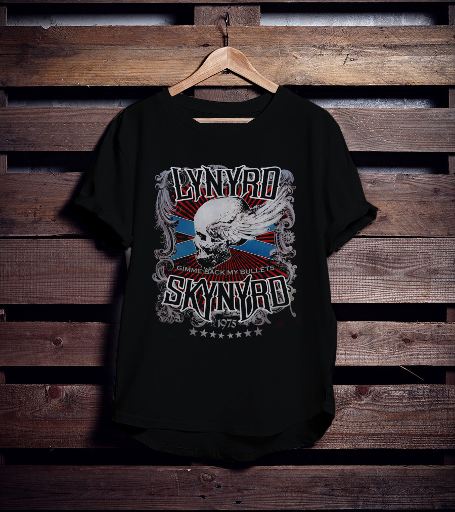 Lynyrd Skynyrd Gimme Back My Bullets 1975 T-Shirt