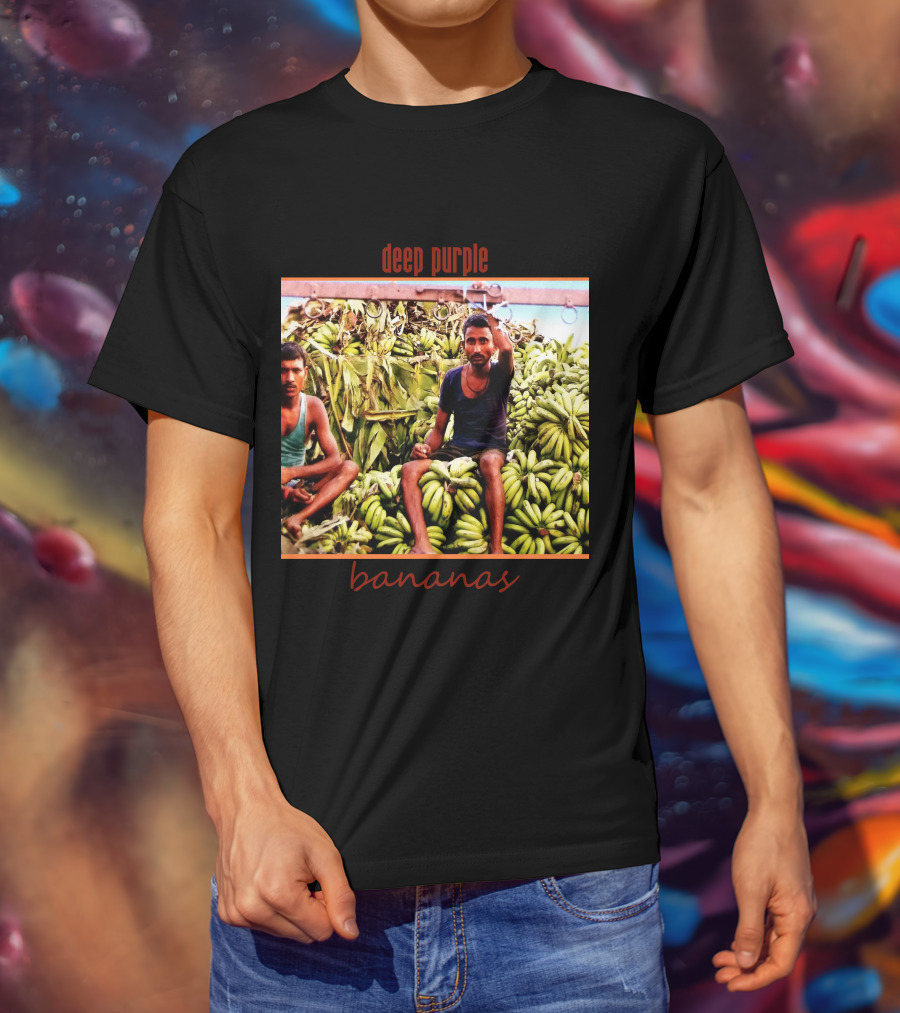 Deep Purple Bananas Album Cover Artwork T-Shirt