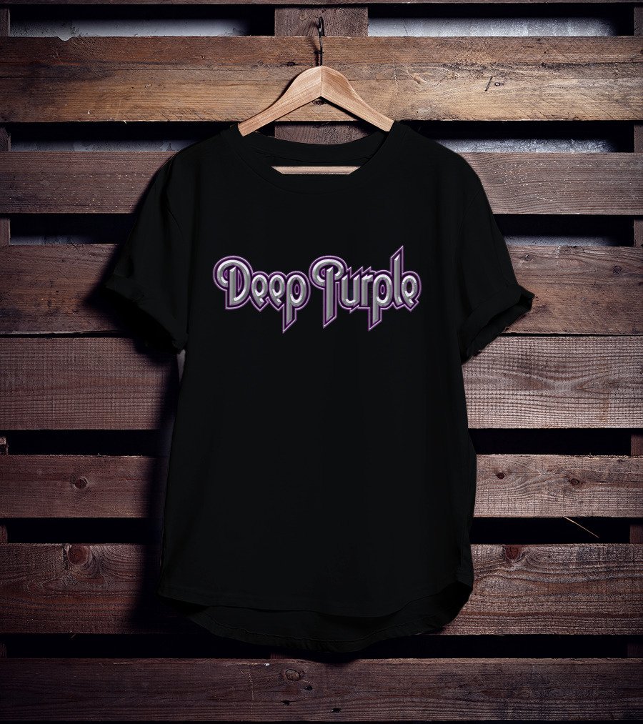 Deep Purple Logo Classic Rock Band T-Shirt