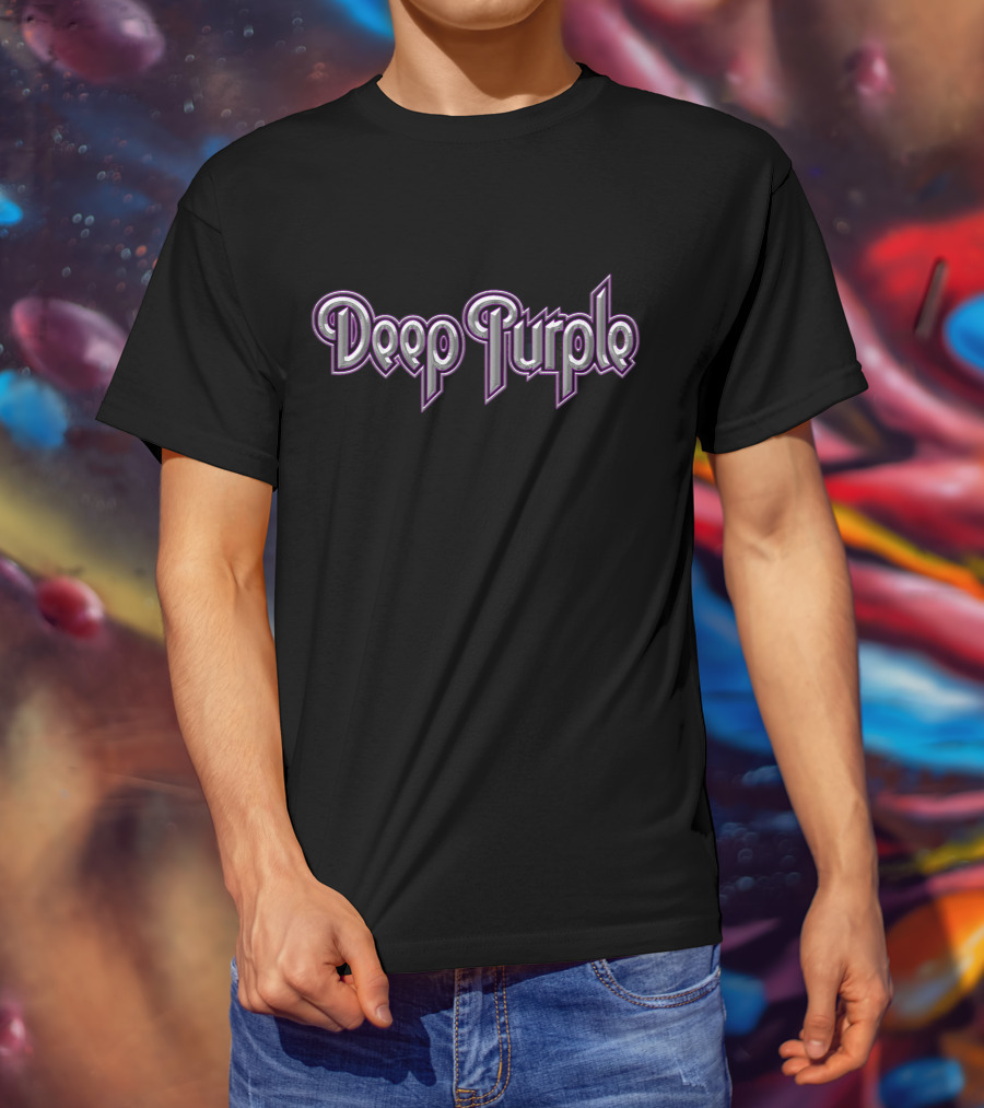 Deep Purple Logo Classic Rock Band T-Shirt