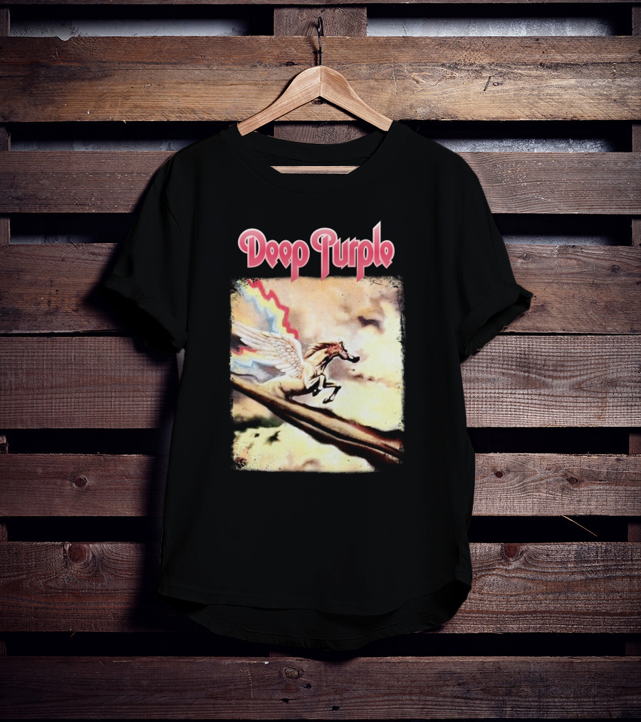 Deep Purple Flying Pegasus Art T-Shirt