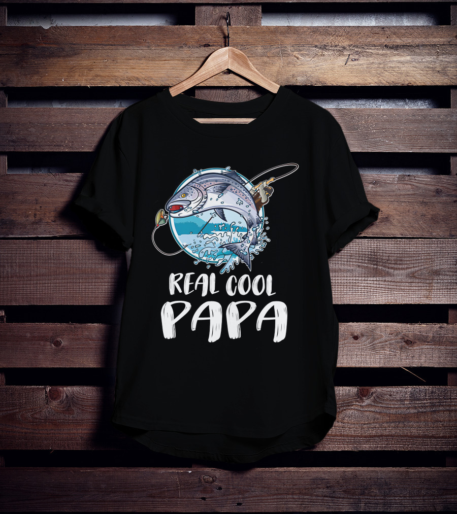 Real Cool Papa Fishing T-Shirt