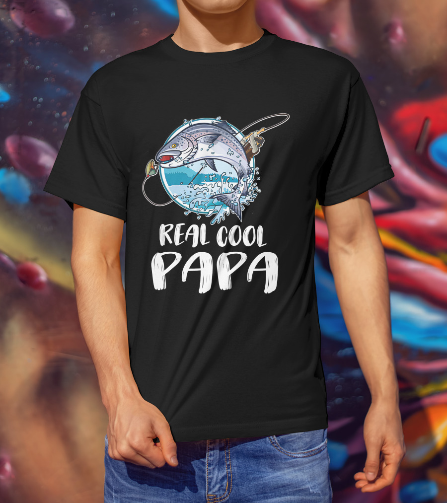 Real Cool Papa Fishing T-Shirt