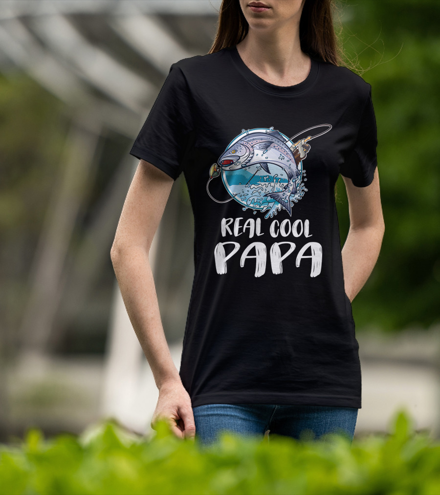 Real Cool Papa Fishing T-Shirt