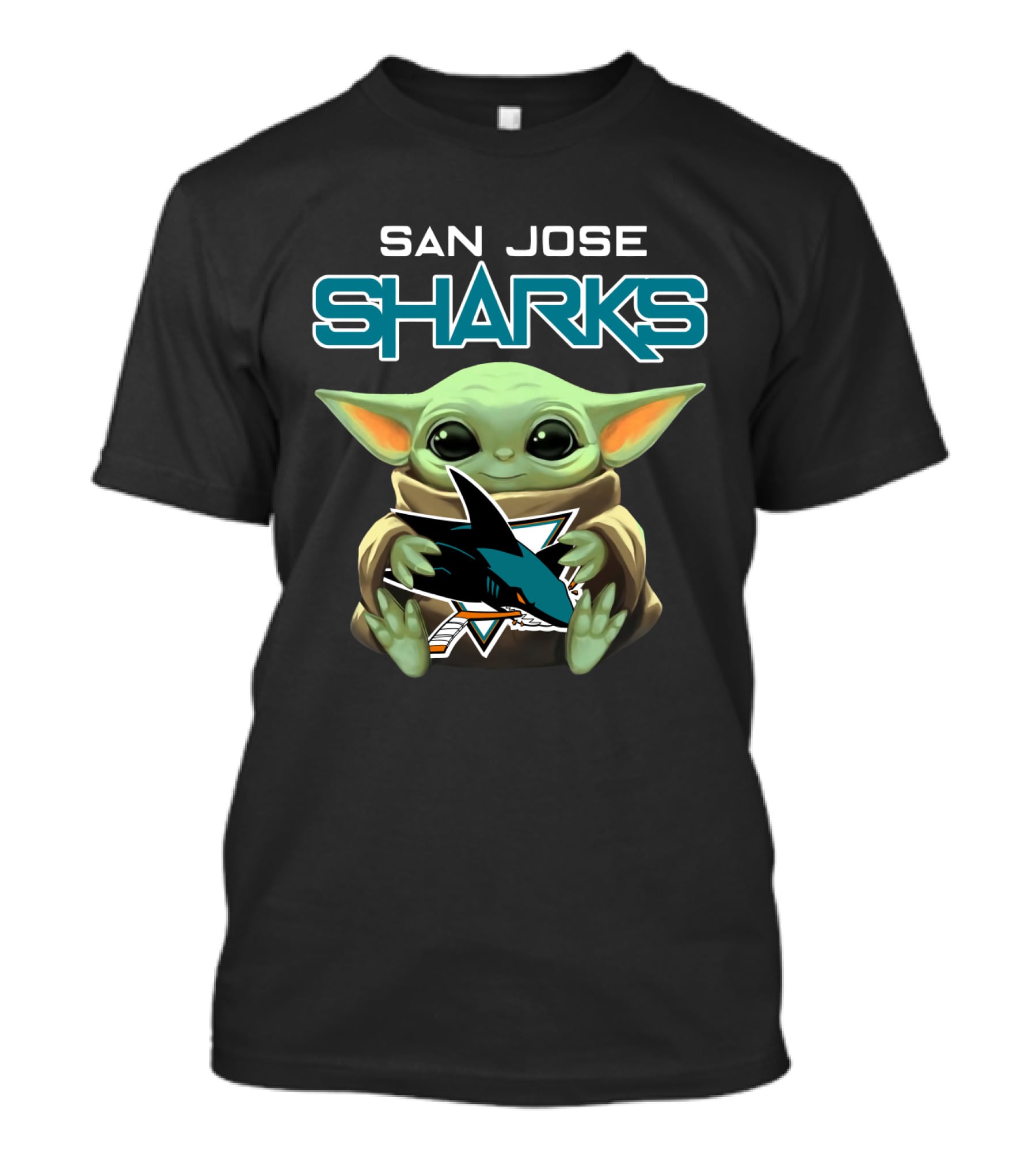 San Jose Sharks Baby Yoda T-Shirt