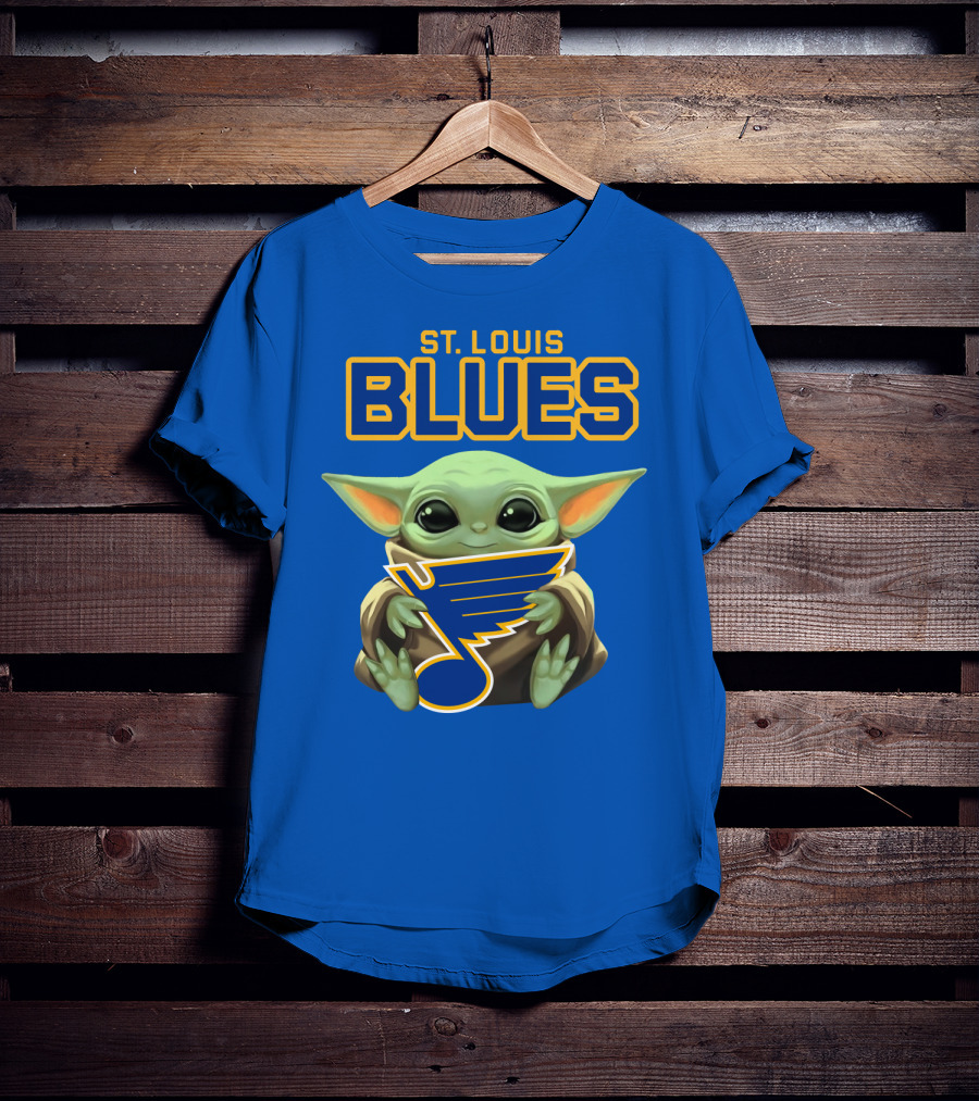 St. Louis Blues Baby Yoda T-Shirt