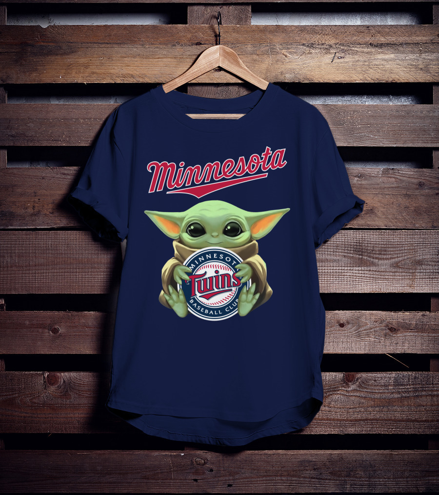 Minnesota Twins Baby Yoda Minnesota Baseball Club T-Shirt