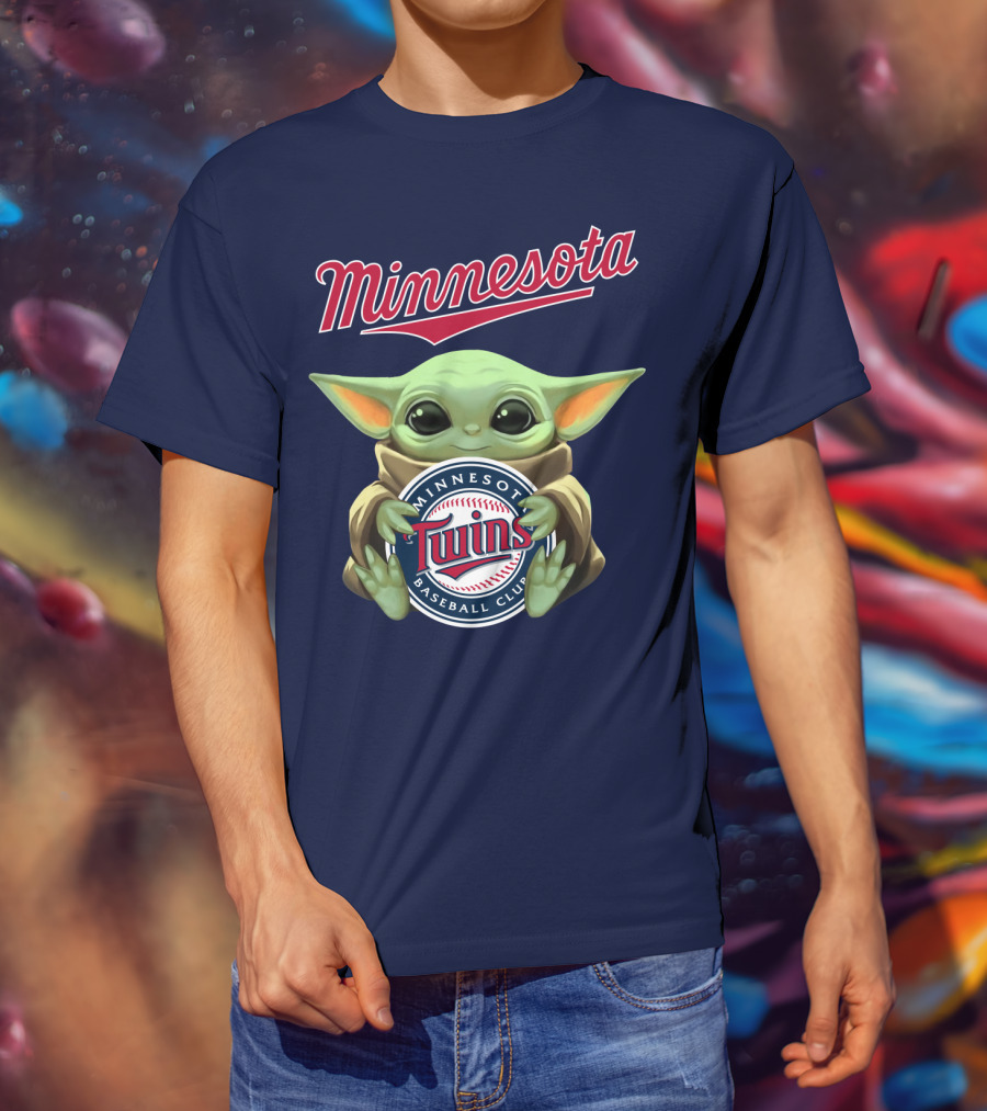 Minnesota Twins Baby Yoda Minnesota Baseball Club T-Shirt