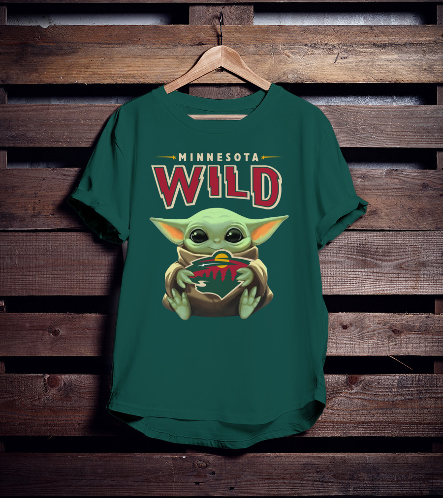 Minnesota Wild Baby Yoda T-Shirt