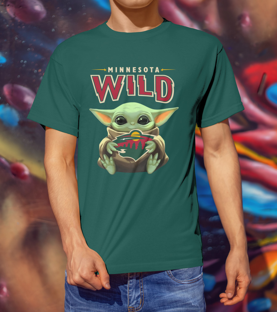 Minnesota Wild Baby Yoda T-Shirt