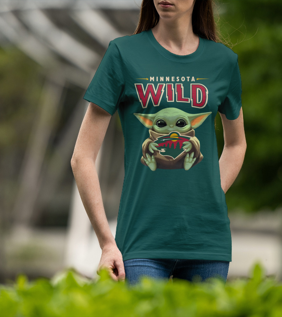 Minnesota Wild Baby Yoda T-Shirt