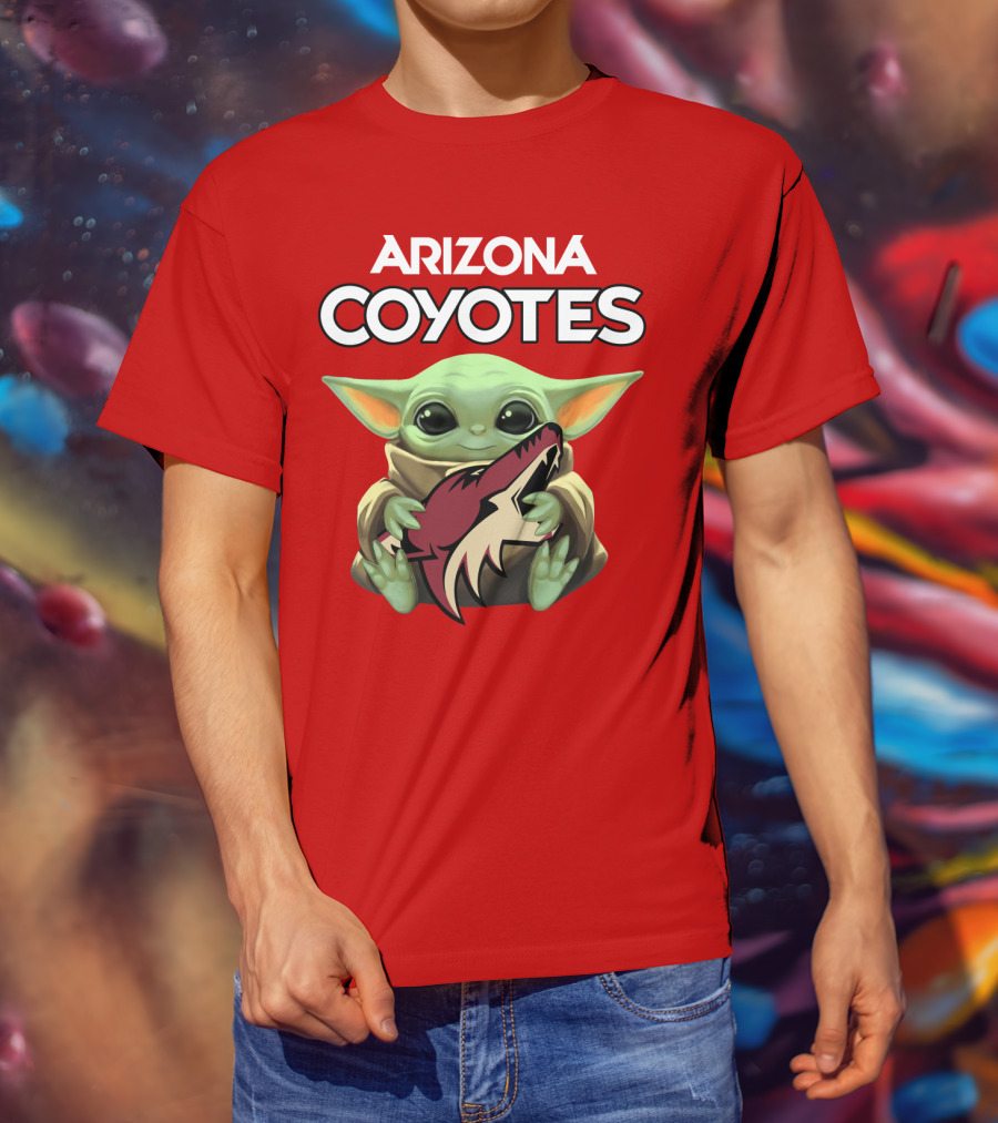 Arizona Coyotes Baby Yoda T-Shirt