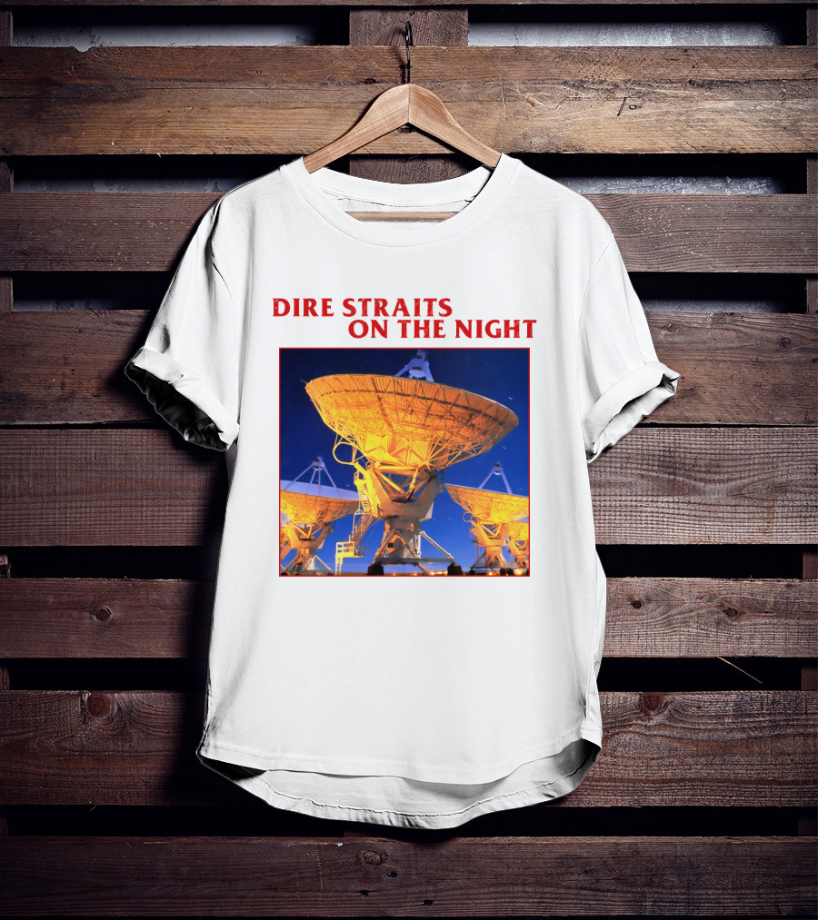 Dire Straits On The Night Satellite Dishes T-Shirt