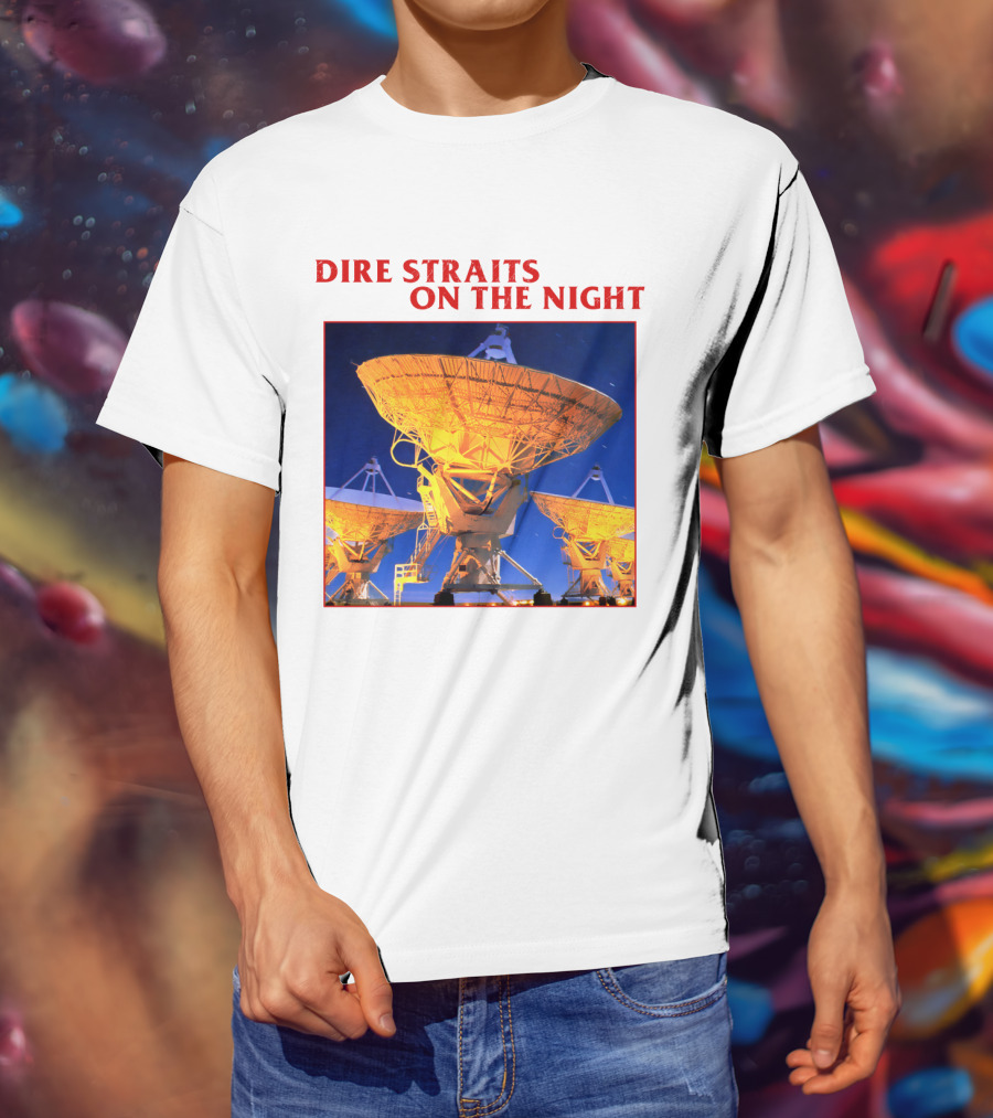 Dire Straits On The Night Satellite Dishes T-Shirt