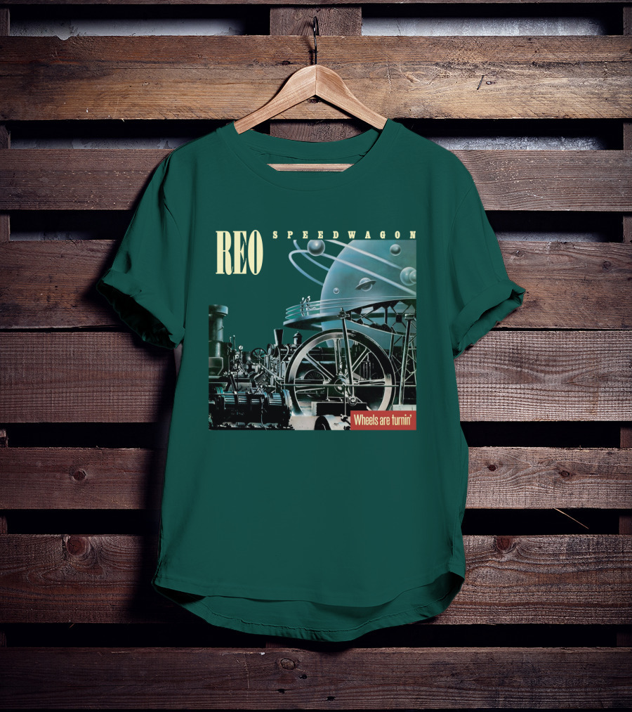 REO Speedwagon Wheels Are Turnin' Album Cover T-Shirt