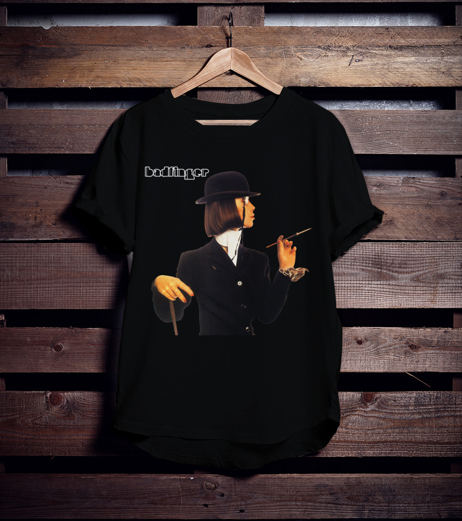 Badfinger Bowler Hat Woman Smoking Pipe T-Shirt