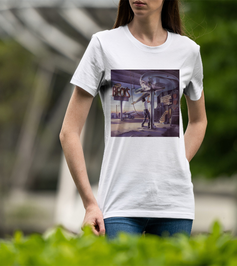 Jeff Beck Guitar Shop Playing On Air Performance Guitar Gig T-Shirt