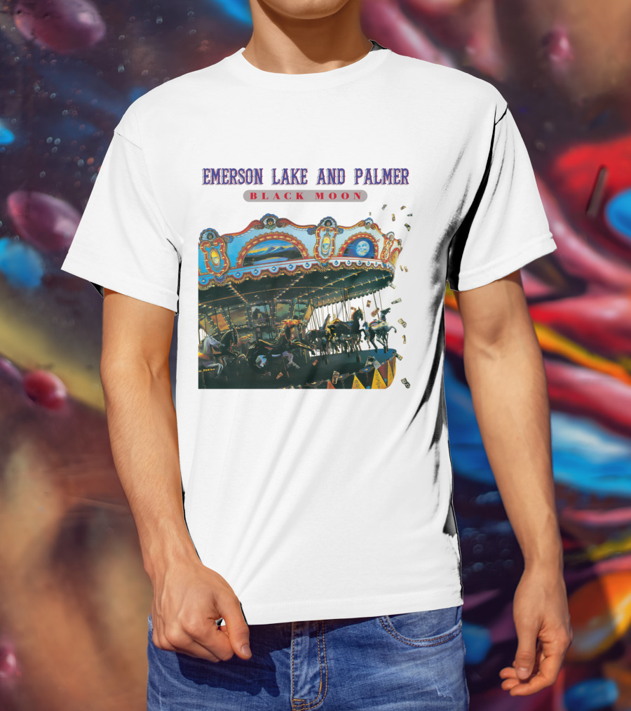 Emerson Lake And Palmer Black Moon Carousel T-Shirt