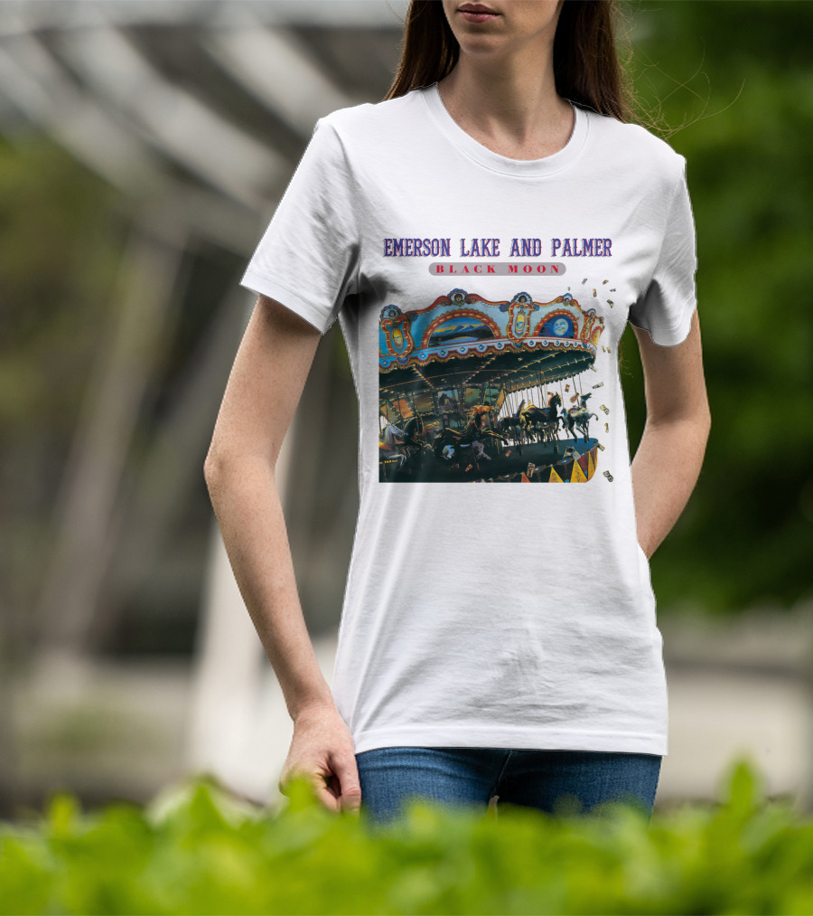 Emerson Lake And Palmer Black Moon Carousel T-Shirt
