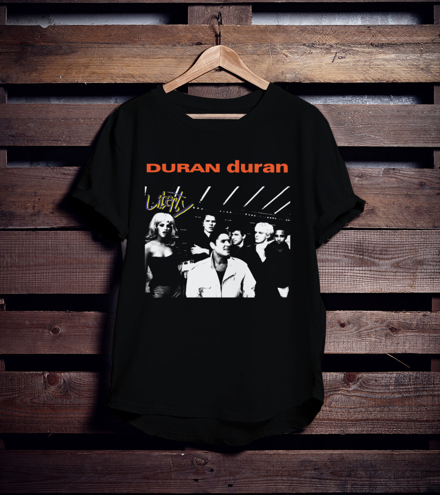 Duran Duran Liberty Black And White Group T-Shirt