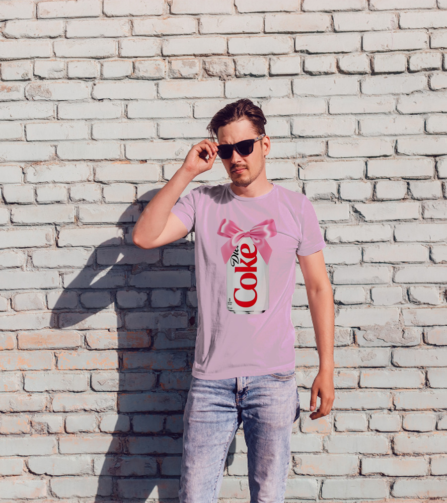 Pink Bow Diet Coke Can T-Shirt
