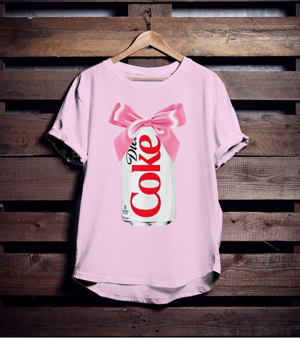 Pink Bow Diet Coke Can T-Shirt