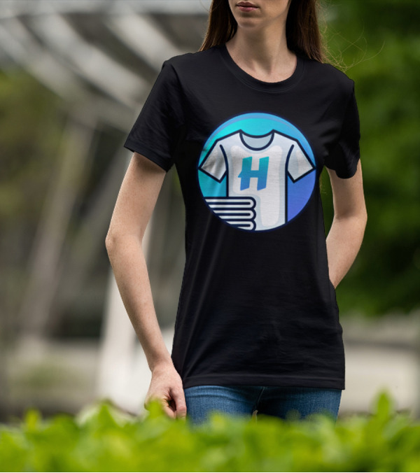 Hafrito H Logo On Shirt With Folded Laundry T-Shirt