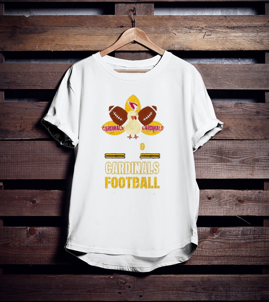 Arizona Cardinals Turkey Pie Football Thanksgiving T-Shirt