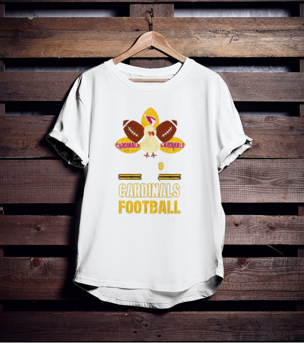 Arizona Cardinals Turkey Pie Football Thanksgiving T-Shirt