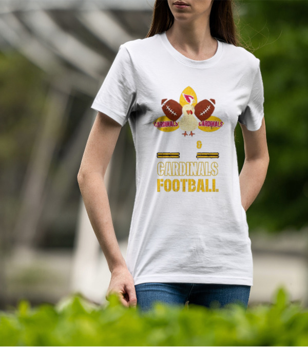 Arizona Cardinals Turkey Pie Football Thanksgiving T-Shirt