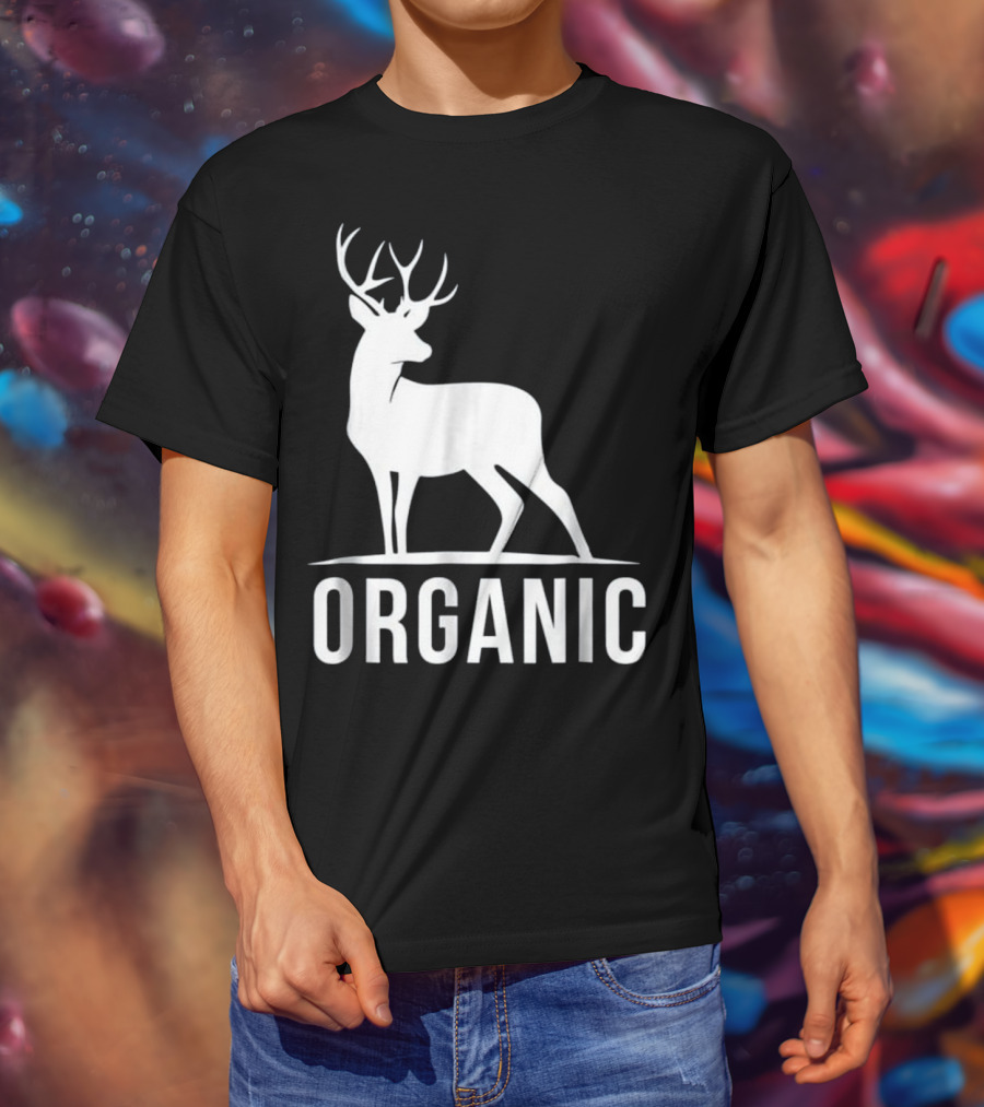 Deer Organic Bow Hunter Inspired Deer T-Shirt